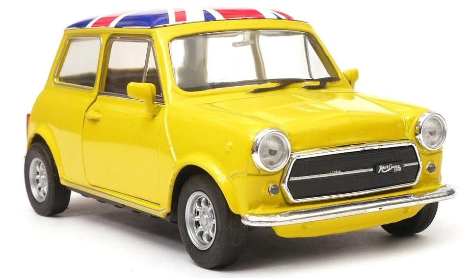 Welly Mini Cooper 1300 Yellow UK Flag 1:34 1:39 Scales 4.5 Inch US DUTIES PAID - Image 4 of 4