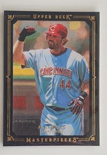 2008 Upper Deck Masterpieces - Adam Dunn #24 Black Paper Framed