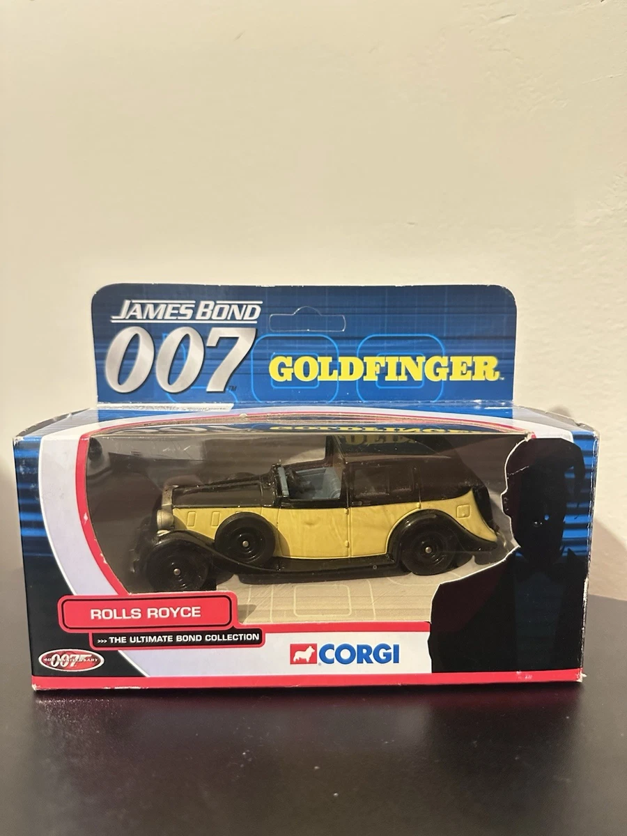 Corgi 9cm – Rolls Royce James Bond 007 (Goldfinger) – Noir Et Jaune – Réf TY95609