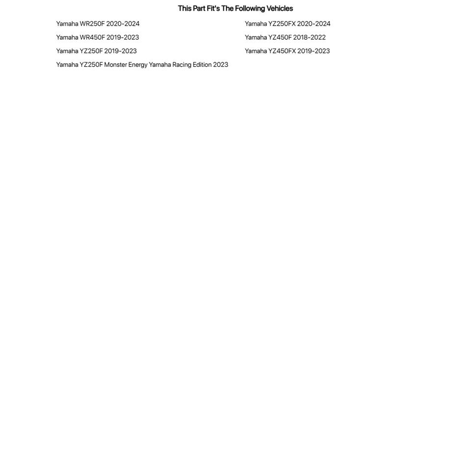 Cubierta de tanque Acerbis negra para Yamaha YZ450FX 2019-2023 Foto 3 de 3