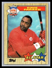 1987 Topps Baseball #600 Dave Parker NL ALL STARS Cincinnati Reds HOF