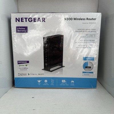 NETGEAR N300 Wireless Router Model WNR2000 New Sealed - Fast Home WiFi & Gaming