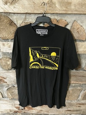 Men s Short Sleeve Zyn T-Shirt Graphic Print Crew Neck Chase The Horizon Tee