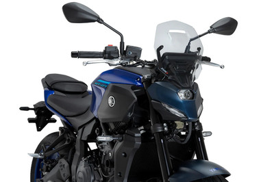 2025-2026 Yamaha MT-07 Puig Touring Screen Windshield Deflector Clear