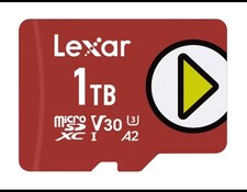 Lexar PLAY microSDXC UHS-I Class 10, U3, V30, and A2 Card, Size: 1 TB