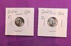 2026 P & D Emerging Liberty Dimes "BU"  In Coin Flips! **FREE SHIPPING**#wj611