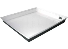 Icon 00461 RV Shower Pan - 27" x 24" x 4" - Polar White