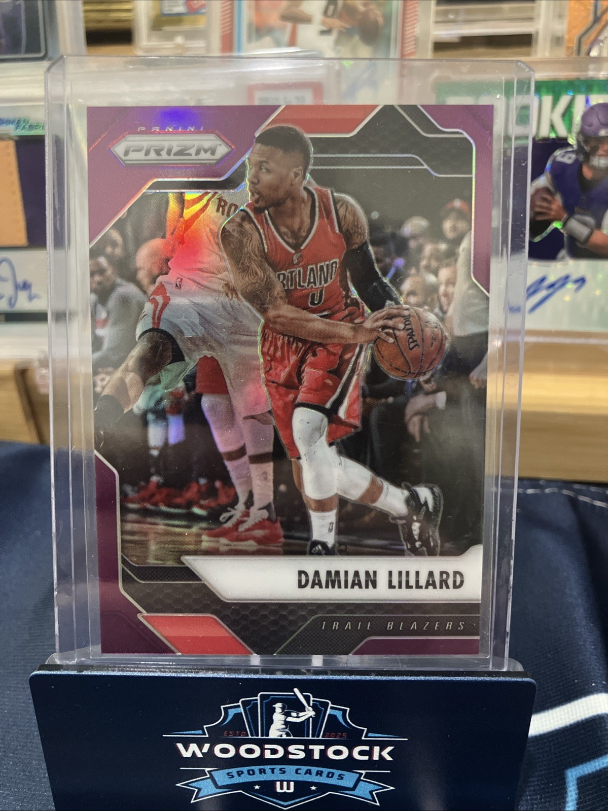 2016-17 Panini Prizm - Damian Lillard #271 Purple Prizm /75