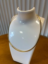 Italian 18K 750 Yellow Gold Omega Chain Collar Necklace 24g Fine Jewelry