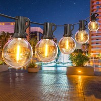 LED Lichterkette 18M Mit 30 G40 GlüHbirnen IP45 Wasserdicht FüR Garten Terrasse