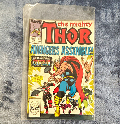 Marvel The Mighty Thor #390 (1988) Avengers Assemble! Captain America