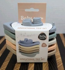 5Pcs Baby Bath Toys Stacking Boat Toys Colorful Early Education