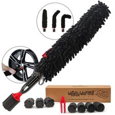 Wheel Cleaning Brush Car Detailing Kit - Rim Brush, Lug Nuts and Wheel Cleane...