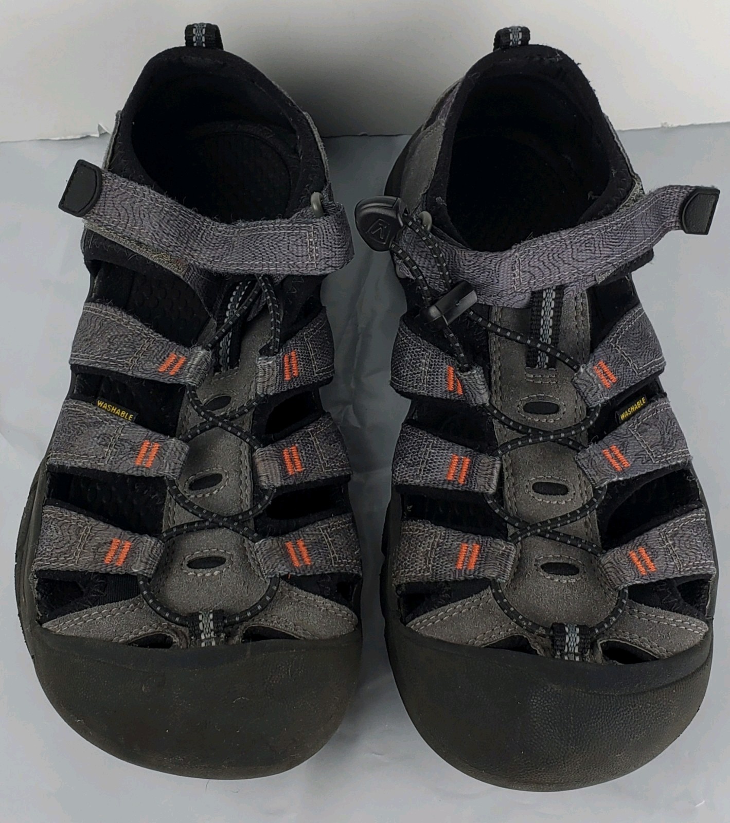 Sandali da trekking ibridi Keen Big Kids grigi Newport H2 taglia USA 6 ottime condizioni