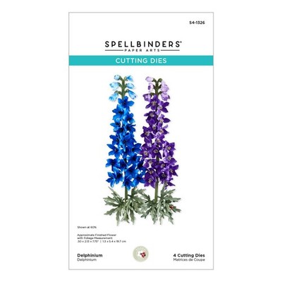 Spellbinders S4-1326 Delphinium Etched Dies from The Through The Arbor Garden...