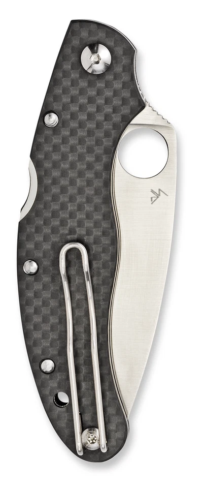 Cuchillos Spyderco Caly 3.5 Lockback negro fibra de carbono ZDP-189 acero C144CFPE Foto 2 de 4