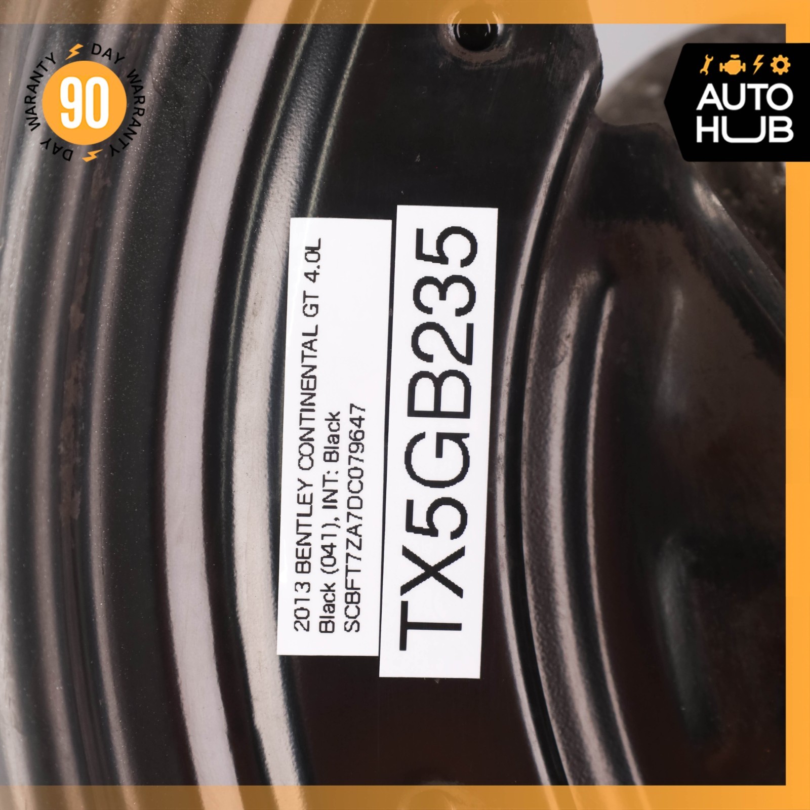 12-17 Bentley Continental GT Coupe Rear Left Spindle Knuckle Hub OEM 73k
