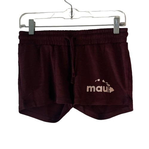Aloha Women's Size Medium Red Maui Hawaiian Pull On Shorts - Picture 2 of 5