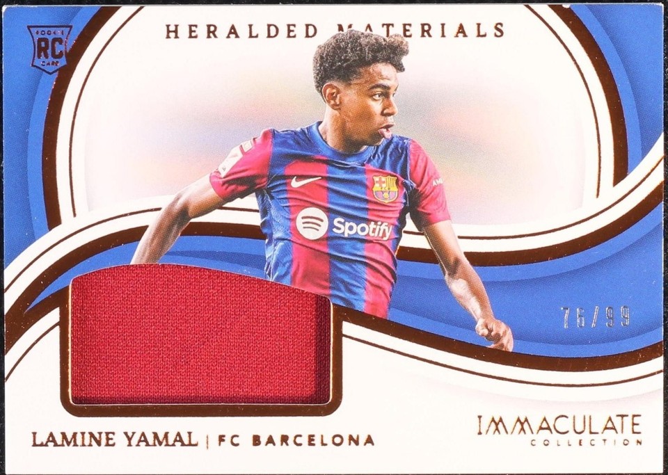 ヤマル　ジャージカード 2024-25 Immaculate 09/20 Panini Immaculate Collection 2023-24 Lamine Yamal #HM-LY for sale