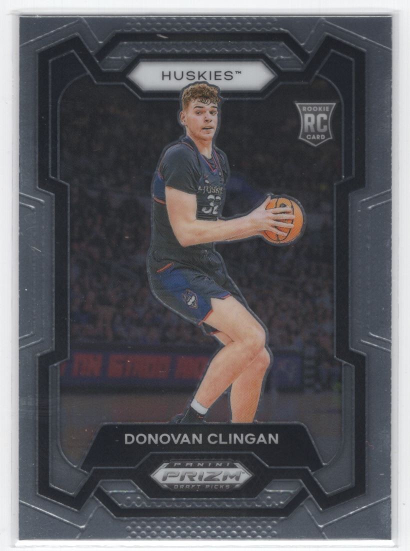 #95 2024-25 Prizm Draft Picks Base  Donovan Clingan Rookie