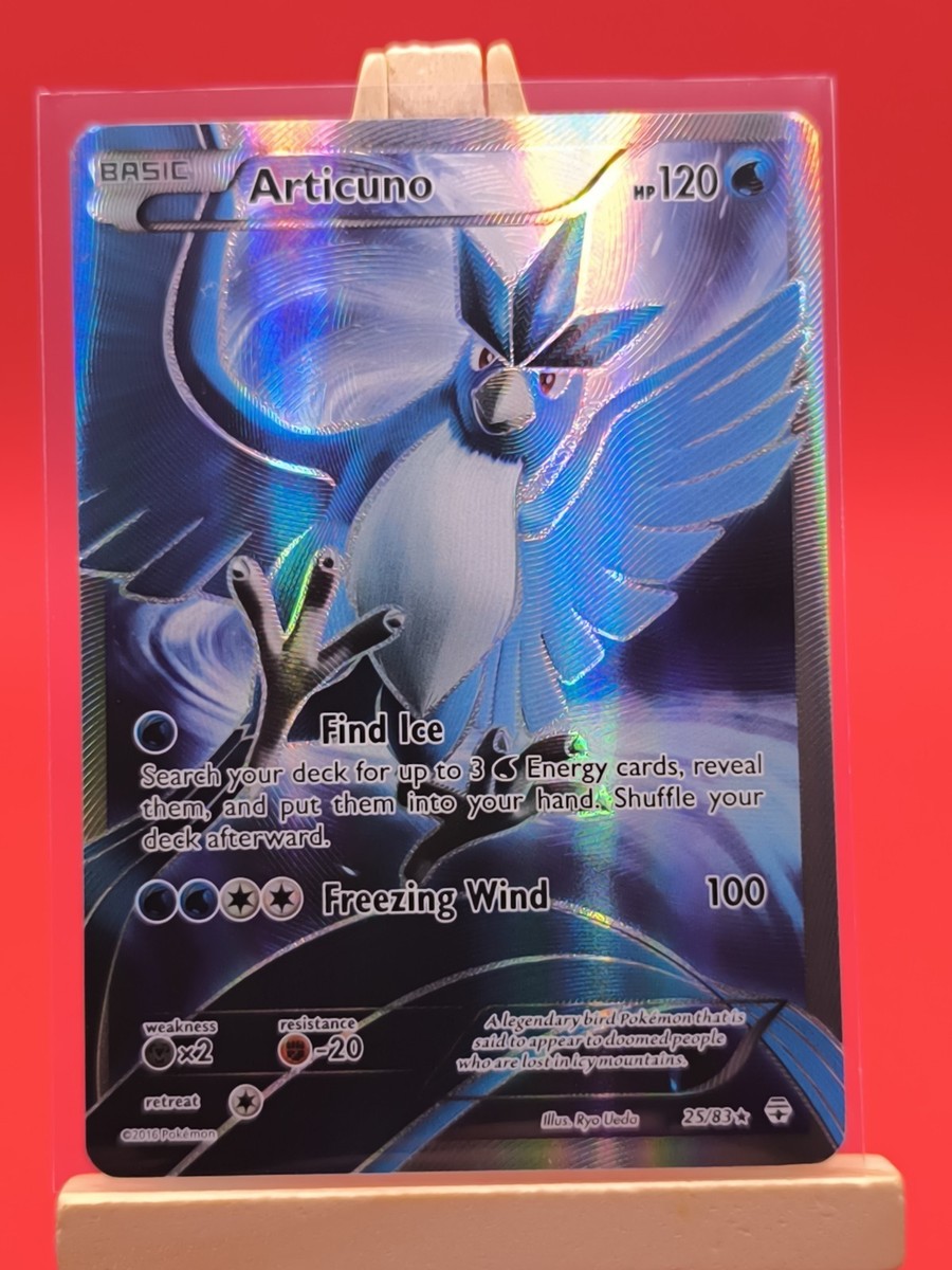 pokemon card articuno Holographic Credit Card Skin *This purchase does not include a credit or debit card but rather a sticker to apply on to your card. Pokémon Trading Card Games: SAS12.5