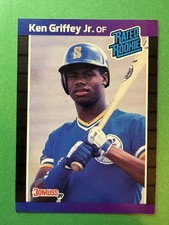 Lot of 25 different Ken Griffey Jr. Cards.  W/ 1989 Donruss, Mariners Reds
