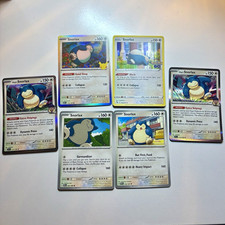 Pokémon TCG Crown Zenith Snorlax & Hop's Snorlax 5-Card Lot English Holo/Regular