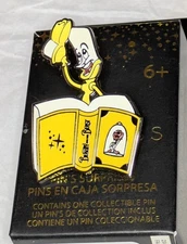 Disney Loungefly Princess Sidekick Storybook Classics Blind Box Pin Lumiere Open