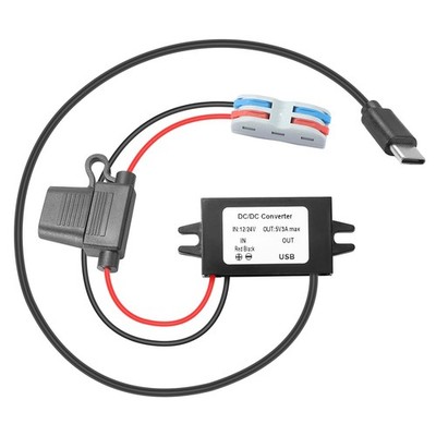 DC-DC Wandler Auto 8-32V auf 5V 3A USB-C, Wasserdicht IP67