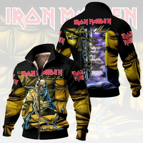 Iron Maiden Thick Knit Fleece Jacket - product listing photo
