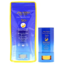 3 Pack Clear Sunscreen Stick SPF 50 Plus by Shiseido for Unisex - 0.7 oz Sunscre