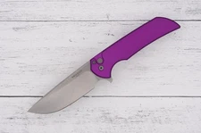 Pro-Tech Mordax – Solid Purple Handle, Stonewash MagnaCut