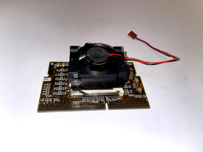 Intel Slot 1 to Socket 370 Adapter with Celeron 366 CPU + BOX Cooler