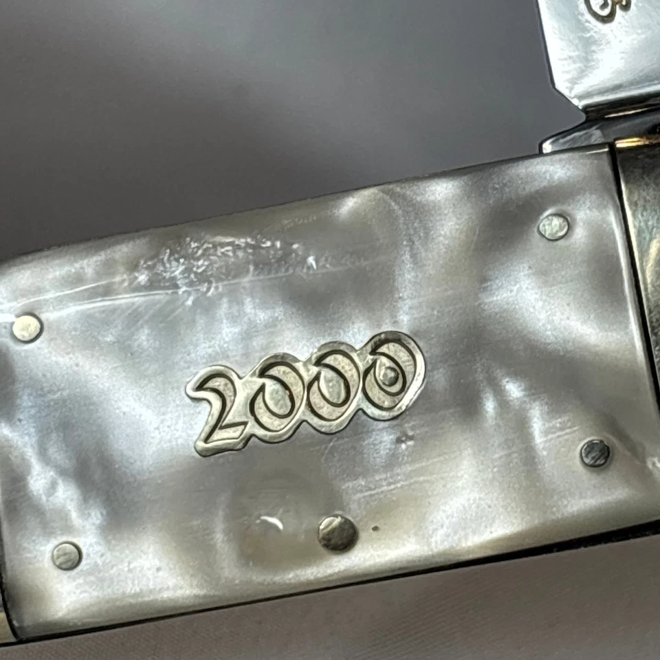 Cuchillo Bulldog Pitbull 2000 pez luna punta de elefante 2 hojas plegables Alemania sin usar Foto 3 de 4