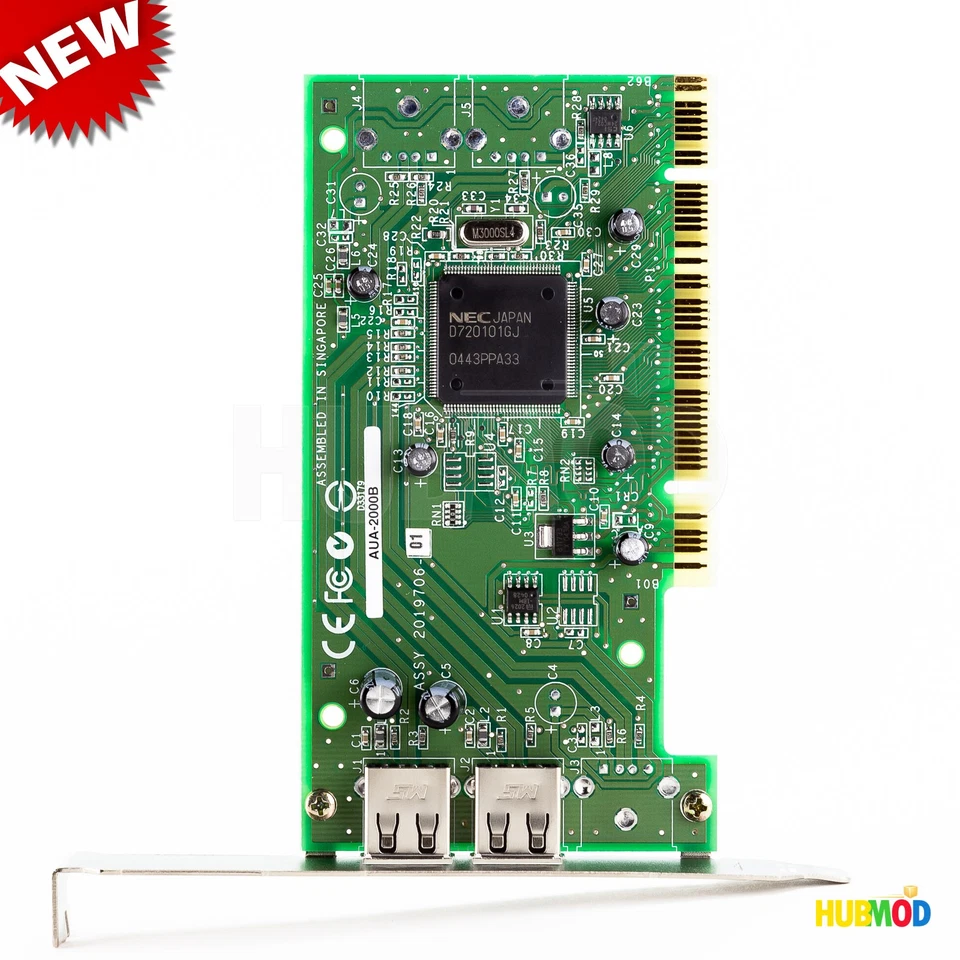 Adaptec USB2Connect AUA-2000B 2-Port USB PCI Card Expansion Controller Card NEW - Image 4 of 4
