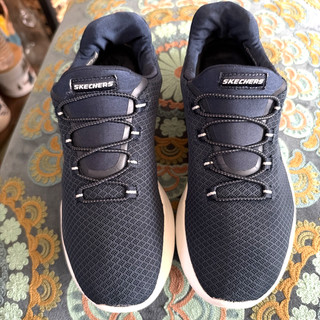 SKEECHERS SLIP INS: NAVY BLUE COOL CUSHION FOAM 7.5 HANDS FREE