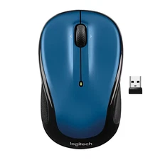 Logitech M325 Wireless Optical Mouse + 2.4 GHz USB Receiver PC & MAC - Blue