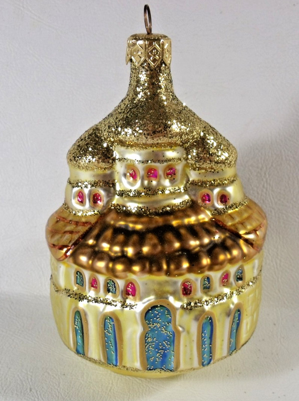 Poland Glass Christmas Ornament ST BASIL'S CATHEDRAL CHURCH Moscow Russia