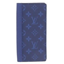 LOUIS VUITTON Taigalama Portefeuille Braza Purse M30297 wallet blue  Used