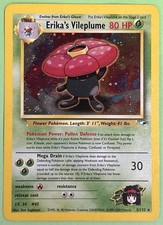 Erika's Vileplume Holo UNLIMITED Rare Gym Heroes 005/132 NEAR MINT NO PLAY
