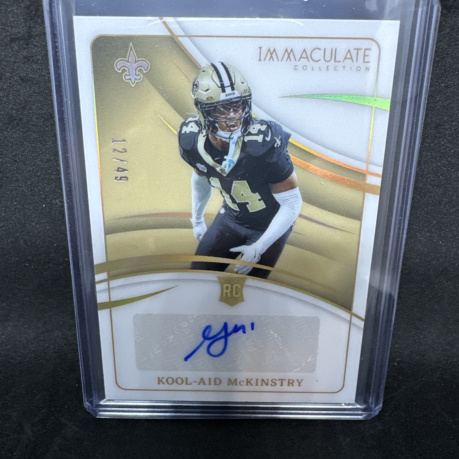 Kool-Aid McKinstry Panini Immaculate Collection Rookie Autographs #RAKMY Gold