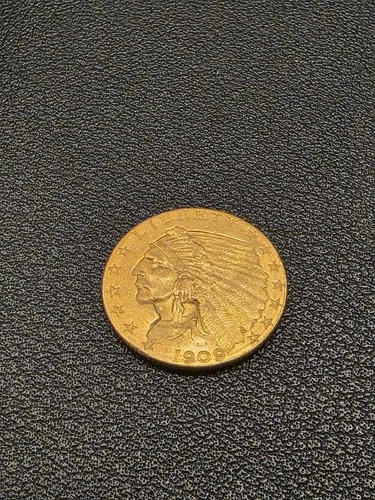 1909 $2.50 Indian Head Gold Coin