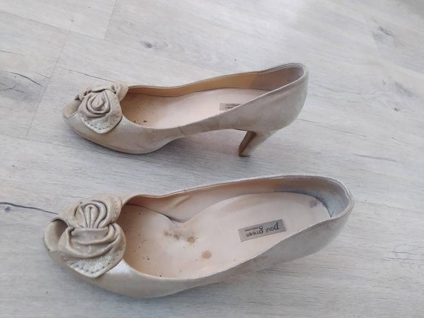 Damen Paul Green Heels Gold Leder 39