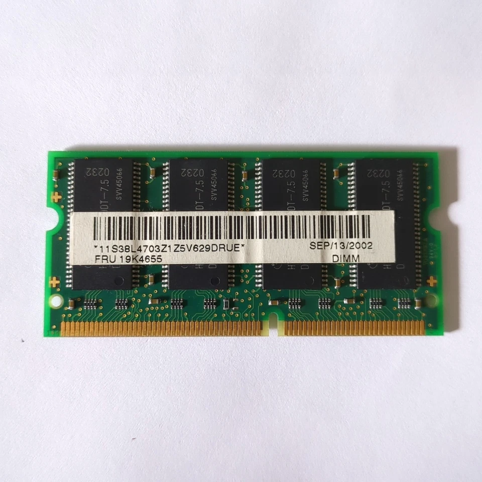Infineon 256MB SDRAM PC133 133MHZ CL3 RAM Memory Laptop PC Vintage Retro - Image 2 of 2