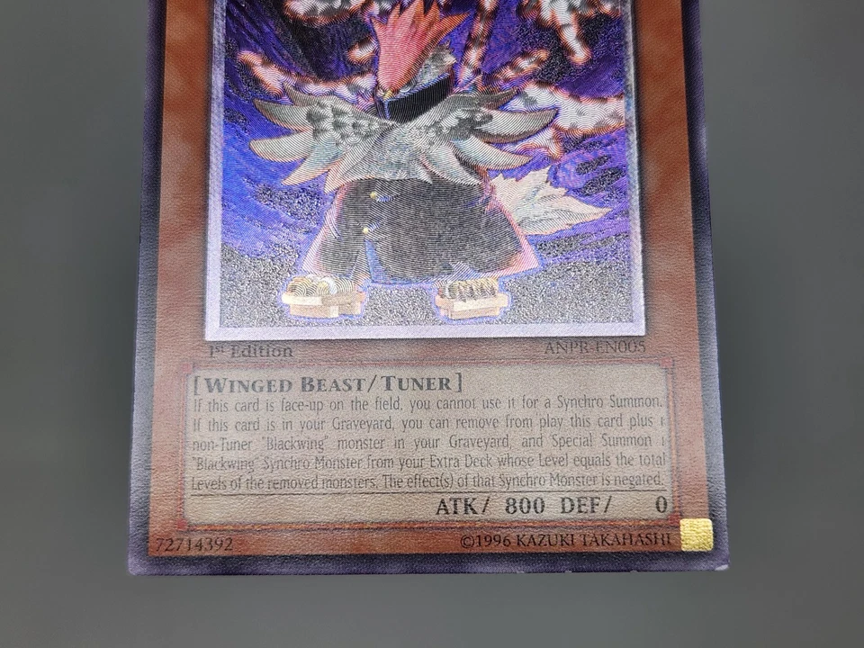 YuGiOh Blackwing Vayu Emblem of Honor ANPR-EN005 1st Edition Ultimate Rare LP - Image 3 of 4