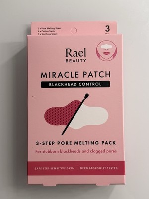 Rael Beauty Miracle Patch Blackhead Mask Salicylic Acid Sensitive Skin 3 Sheets
