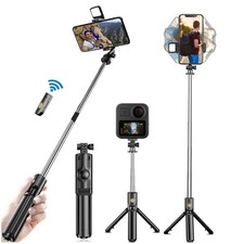 Selfie Stick Tripod Remote Desktop Stand Cell Phone Holder For iPhone Samsung US