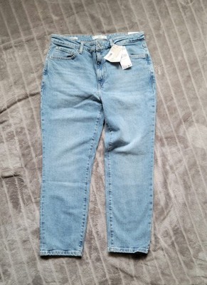 Mango Jeans Claudia Slim Fit High Waist 44 XXL cropped ankle knöchellang