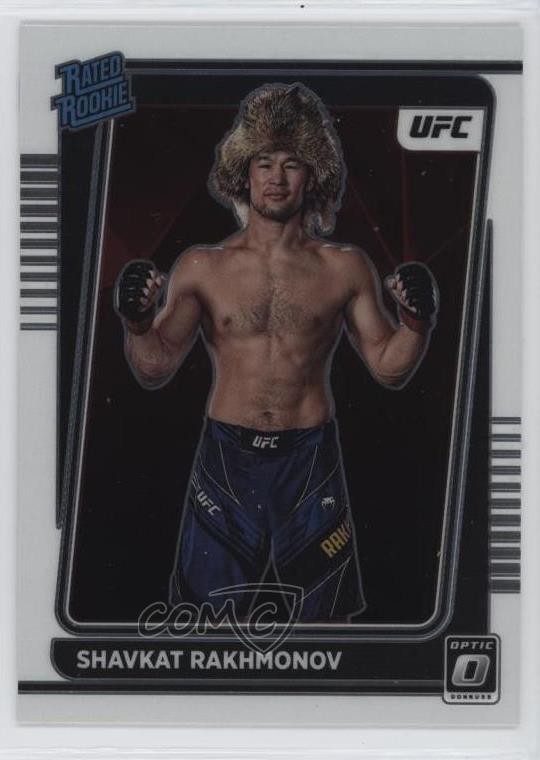 2022 Panini Donruss Optic UFC Rated Shavkat Rakhmonov #115 Rookie RC 12g7