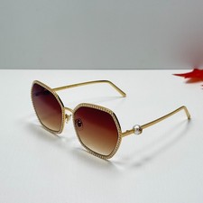 Louis Vuitton Z2016U Pearl Cat Eye Sunglasses Gold Frame Brown Gradient Lens